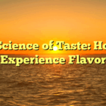 ﻿The Science of Taste: How We Experience Flavor